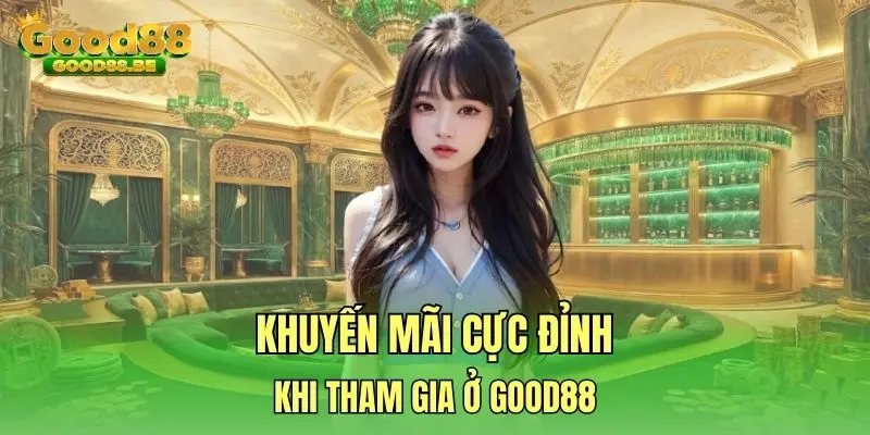 Khuyến mãi cực đỉnh khi tham gia ở Good88
